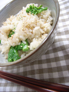 ツナと菜の花の炊き込みご飯♪-レシピのメイン写真