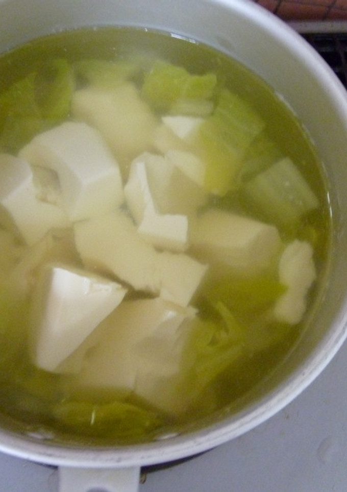 簡単　白菜と豆腐のスープ-レシピのメイン写真