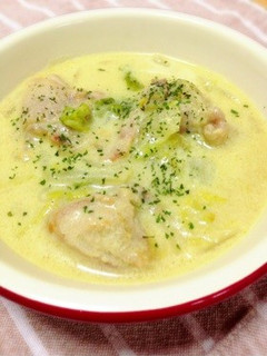 白菜とチキンのカレークリーム煮-レシピのメイン写真