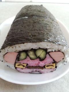 節分鬼になれなかった キャラ飾り巻き寿司-レシピのメイン写真