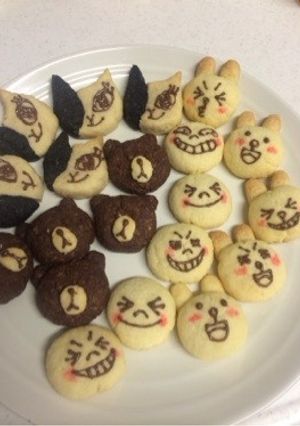 LINEライン友チョコかわいい♡クッキー-レシピのメイン写真
