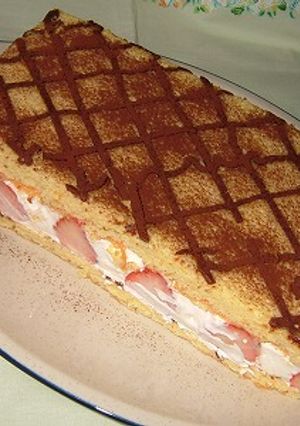 イチゴのスクエアケーキ-レシピのメイン写真
