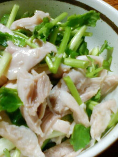 せりと鶏肉のめんつゆ和え-レシピのメイン写真