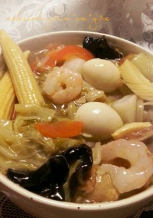 しょっぱい白菜の漬け物で中華丼-レシピのメイン写真
