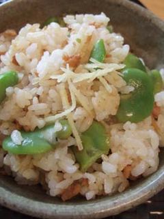 春だ空豆・そぼろのご飯-レシピのメイン写真