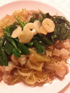 もつ鍋風 あんかけ焼そば-レシピのメイン写真