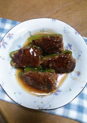 ピーマンの肉詰め　和風あんかけ-レシピのメイン写真
