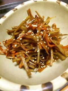ピリ辛きんぴらごぼう-レシピのメイン写真