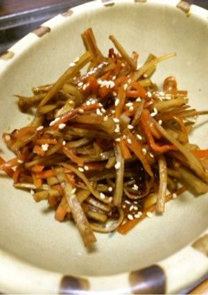 ピリ辛きんぴらごぼう-レシピのメイン写真