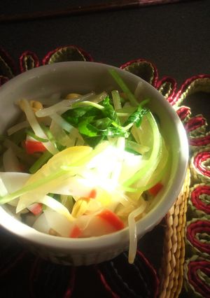 三つ葉とたくあんの和え物-レシピのメイン写真
