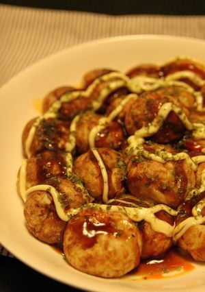 試してみてょ!第2弾たこ焼きにラー油!-レシピのメイン写真