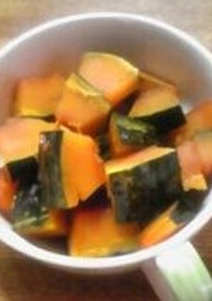 レンジでかぼちゃの煮物-レシピのメイン写真