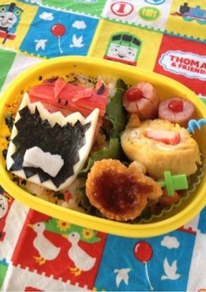 キョウリュウジャー☆レッドキャラ弁-レシピのメイン写真