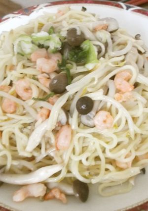 簡単・海老入・塩焼きそば-レシピのメイン写真