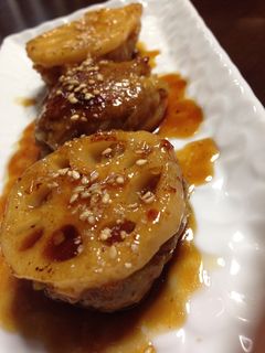 レンコンのつくね焼き-レシピのメイン写真