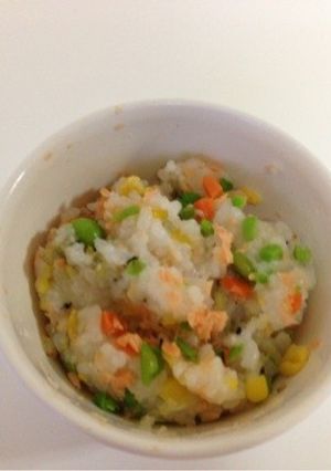 離乳食☆鮭のカラフルご飯-レシピのメイン写真