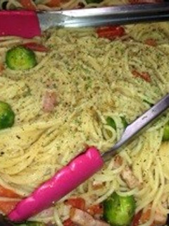 芽キャベツのパスタ-レシピのメイン写真