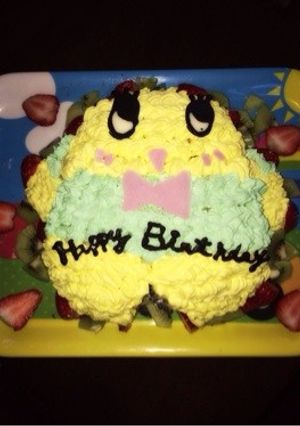 ふなっしー 簡単 誕生日ケーキ-レシピのメイン写真