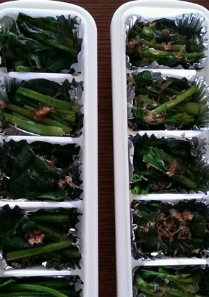 手作りの冷凍常備菜♪ほうれん草のおひたし-レシピのメイン写真