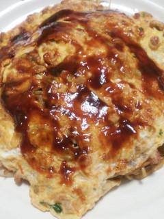 オムソバ♡納豆卵焼き乗せ-レシピのメイン写真