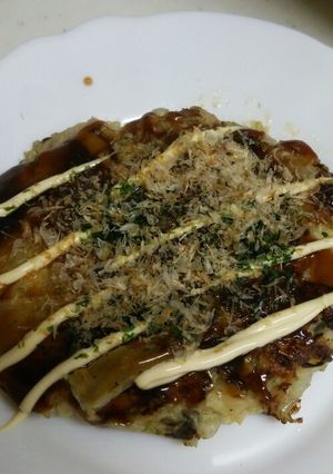 玉ねぎダイエット中のお好み焼き♪-レシピのメイン写真