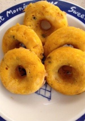 HMで作るもちもちカボチャの焼きドーナツ-レシピのメイン写真