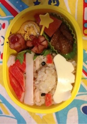 サンタさん♪キャラ弁-レシピのメイン写真