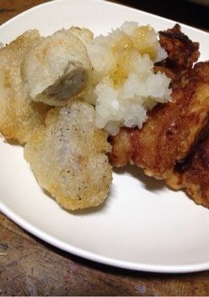 鶏の唐揚げと里芋揚げ-レシピのメイン写真