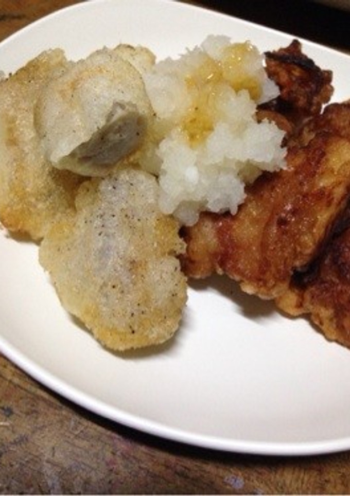 鶏の唐揚げと里芋揚げ-レシピのメイン写真