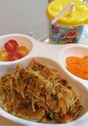 手づかみ離乳食☆ミートソースおやき-レシピのメイン写真