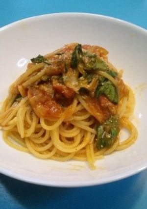 エビチリソースのパスタ-レシピのメイン写真