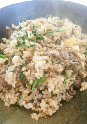 牛肉とｸﾚｿﾝ玄米ﾁｬｰﾊﾝ～柚子風味～-レシピのメイン写真