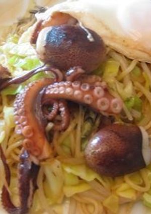イイダコの塩焼そば-レシピのメイン写真