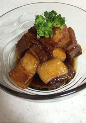 ヨシダソース☆ぐるめのたれで簡単豚の角煮-レシピのメイン写真