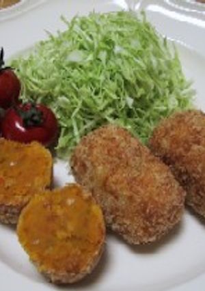 ∽∽カボチャとエビのコロッケ∽∽-レシピのメイン写真