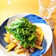 鶏とネギのラグーといろいろショートパスタ