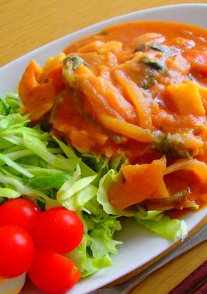 市販のルウ不使用♪簡単ヘルシーカレー-レシピのメイン写真