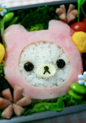 キャラ弁＊うさぎのかぶりものコリラックマ-レシピのメイン写真