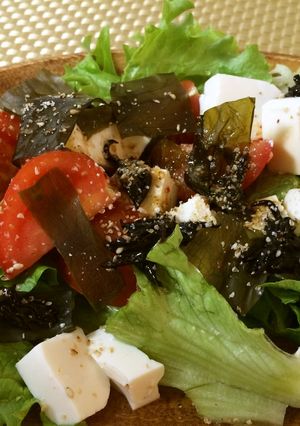 豆腐の簡単サラダ☆中華ドレッシングで☆-レシピのメイン写真