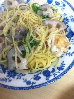 白子と冬野菜のアーリオオーリオ-レシピのメイン写真