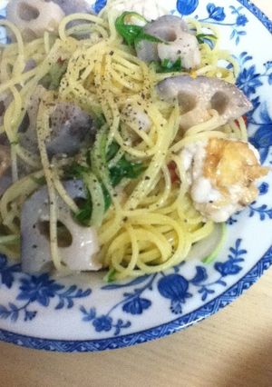 白子と冬野菜のアーリオオーリオ-レシピのメイン写真