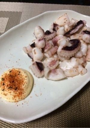 【簡単！あと一品】イカ下足七味マヨネーズ-レシピのメイン写真