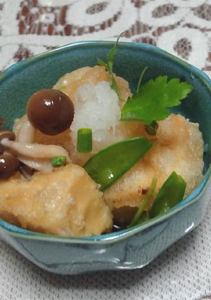 カリカリのトロトロ♫　揚げ出し高野豆腐-レシピのメイン写真