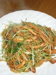 京揚げと水菜の焼きそば-レシピのメイン写真