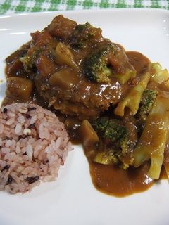 簡単ハンバーグ!カレーソース-レシピのメイン写真