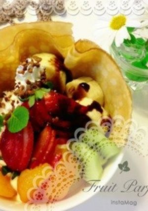 巻かないクレープパフェ風＊-レシピのメイン写真
