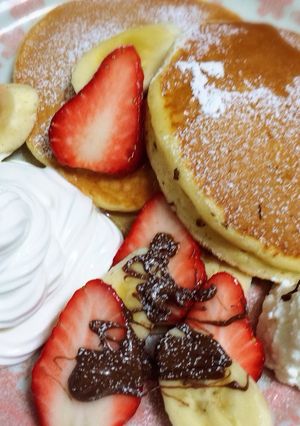 ★ふわふわ♡簡単にお店のパンケーキ！★-レシピのメイン写真