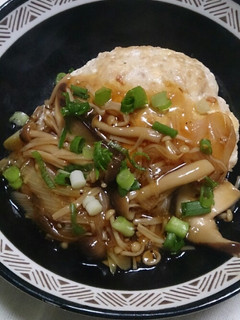 豆腐ハンバーグ、和風キノコあんダレ-レシピのメイン写真