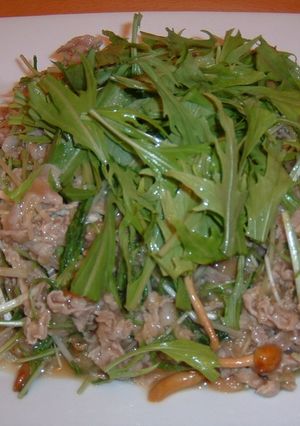 豚しゃぶと水菜のあっさり和え-レシピのメイン写真