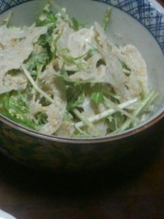 しゃきしゃき♪蓮根と水菜のサラダ-レシピのメイン写真